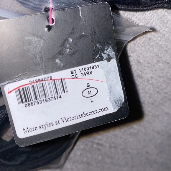 Victoria’s Secret black one piece swim  suit top Sz M - Picture 3 of 6